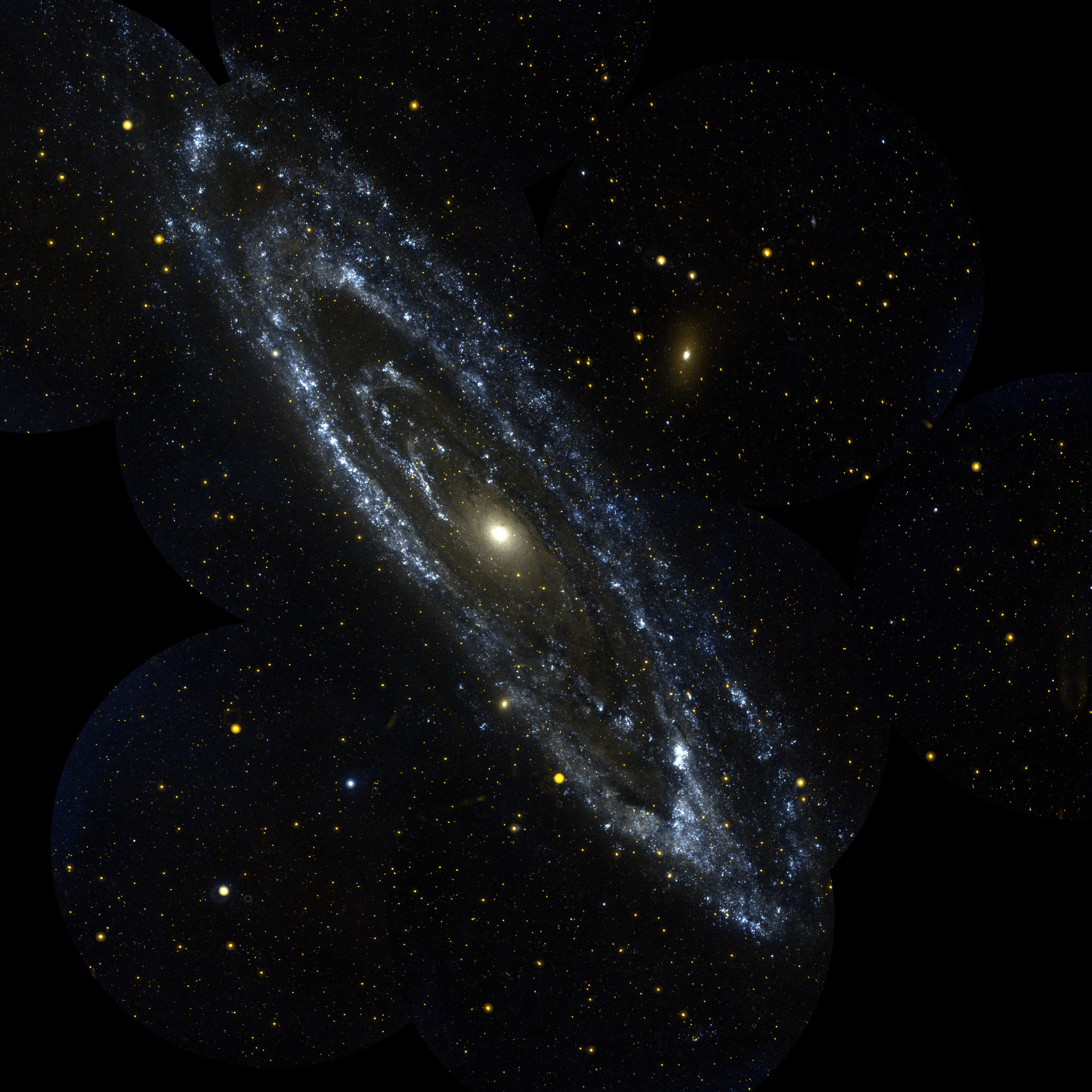 GALEX ultraviolet image of the Andromeda Galaxy