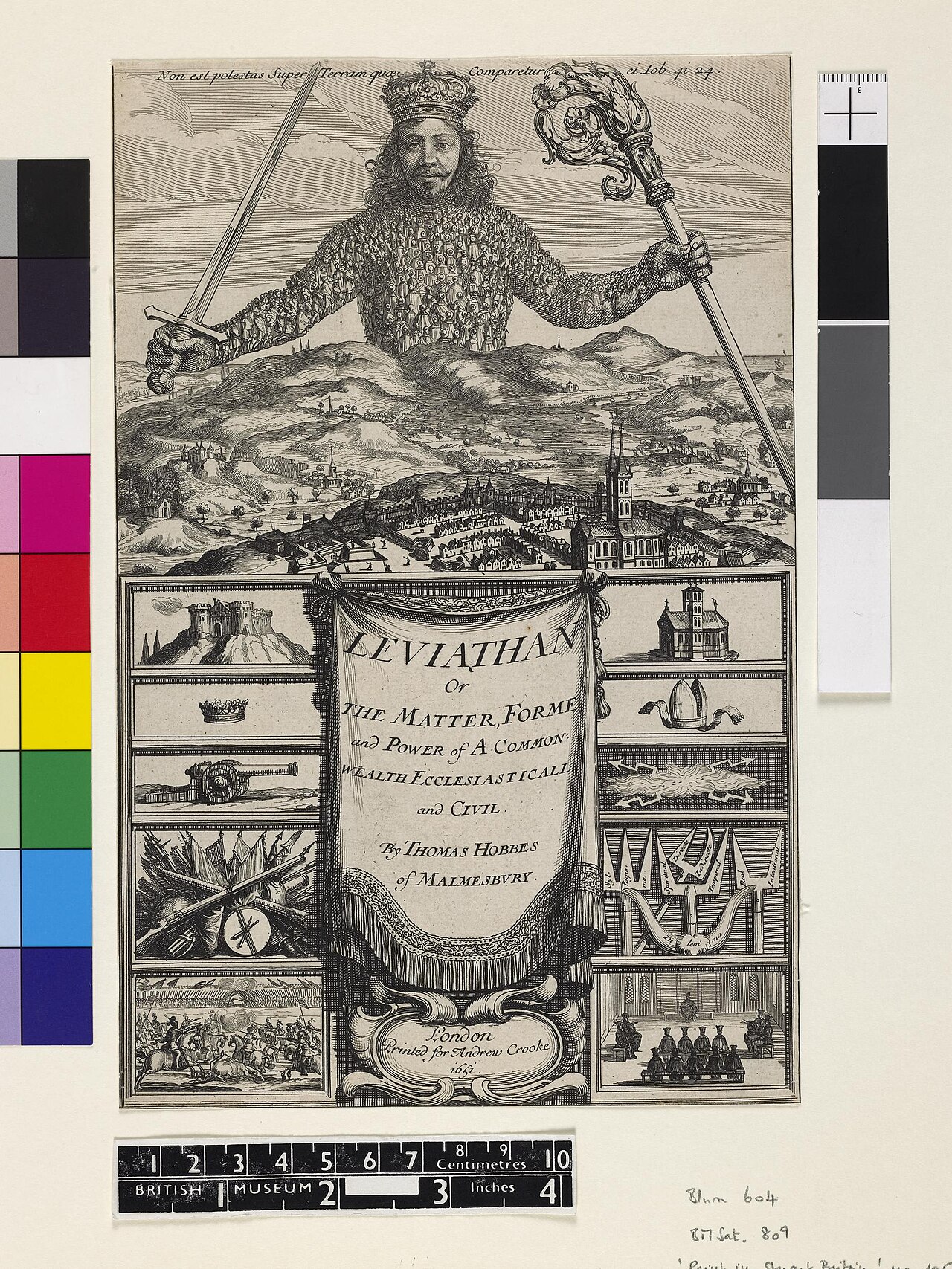 Frontispiece of Hobbes's Leviathan