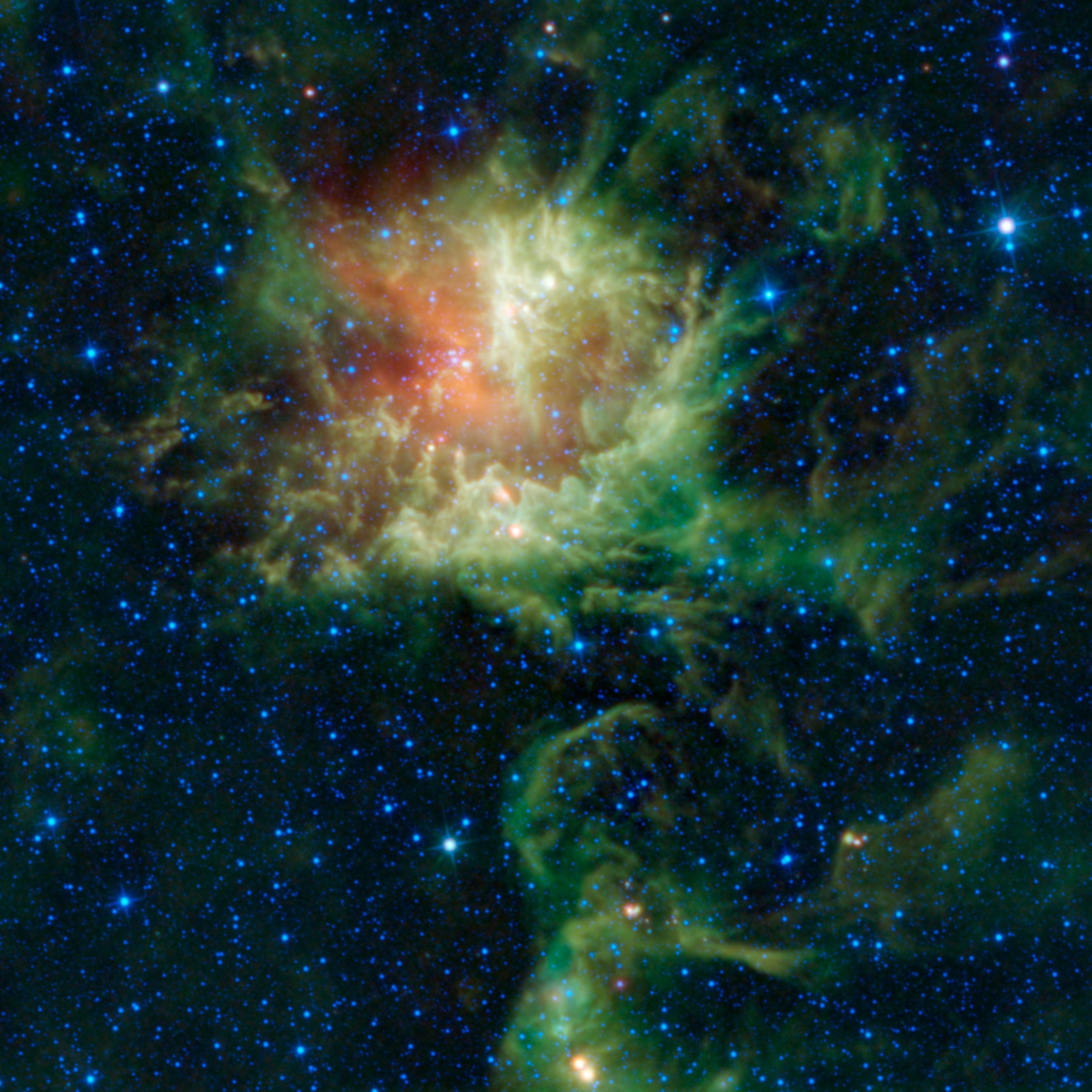 Pacman Nebula NGC 281 emission nebula in Cassiopeia