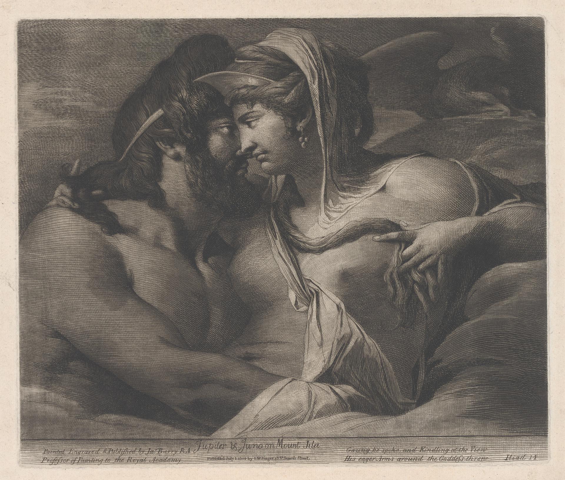 Jupiter and Juno on Mount Ida - James Barry