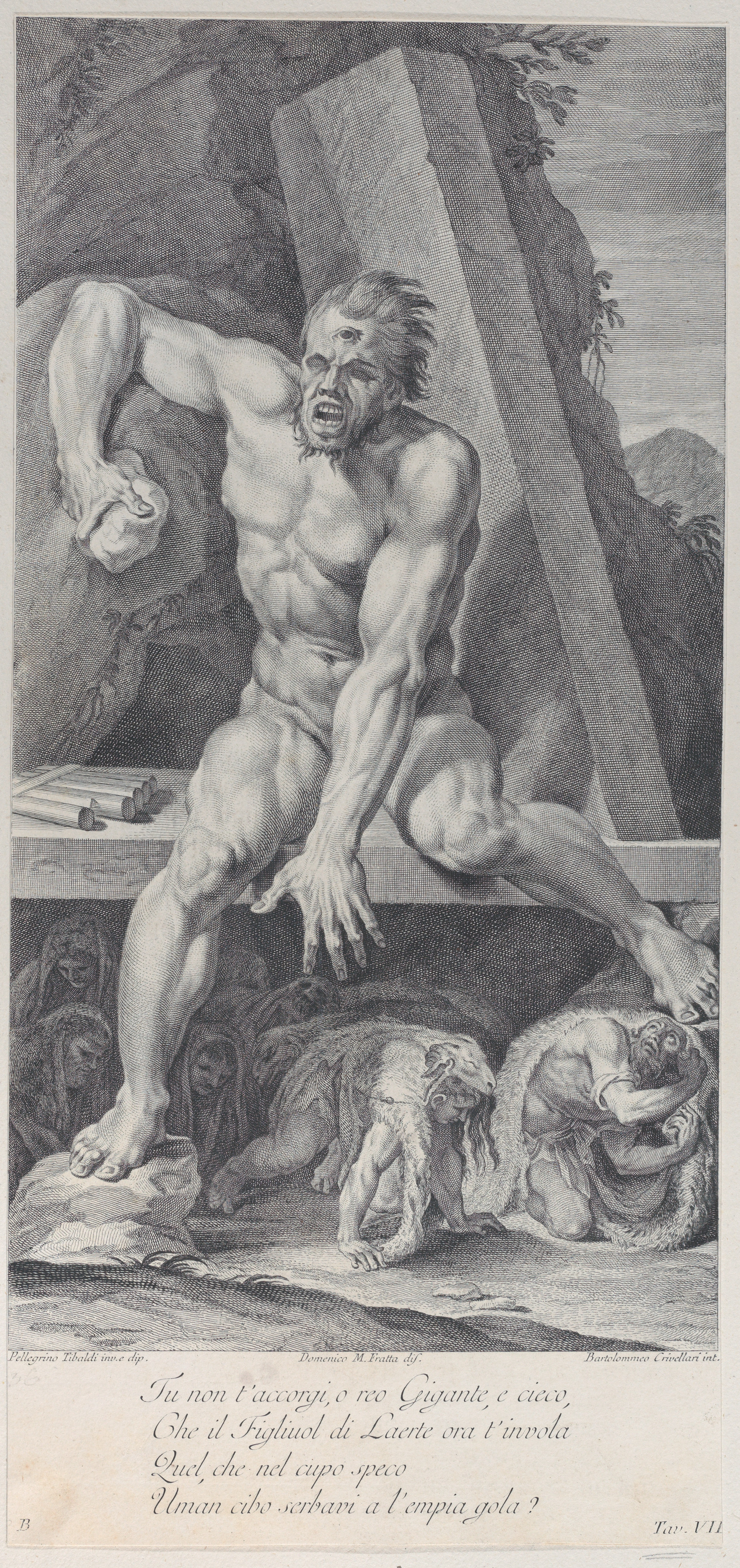 The Blinding of Polyphemus - Pellegrino Tibaldi