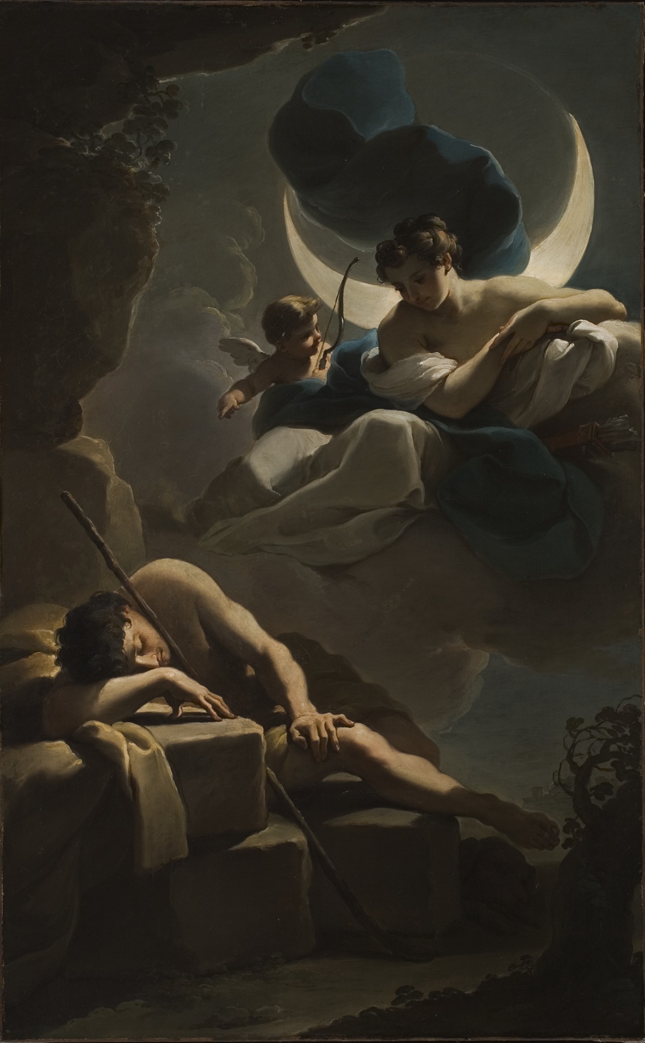 Selene and Endymion - Ubaldo Gandolfi