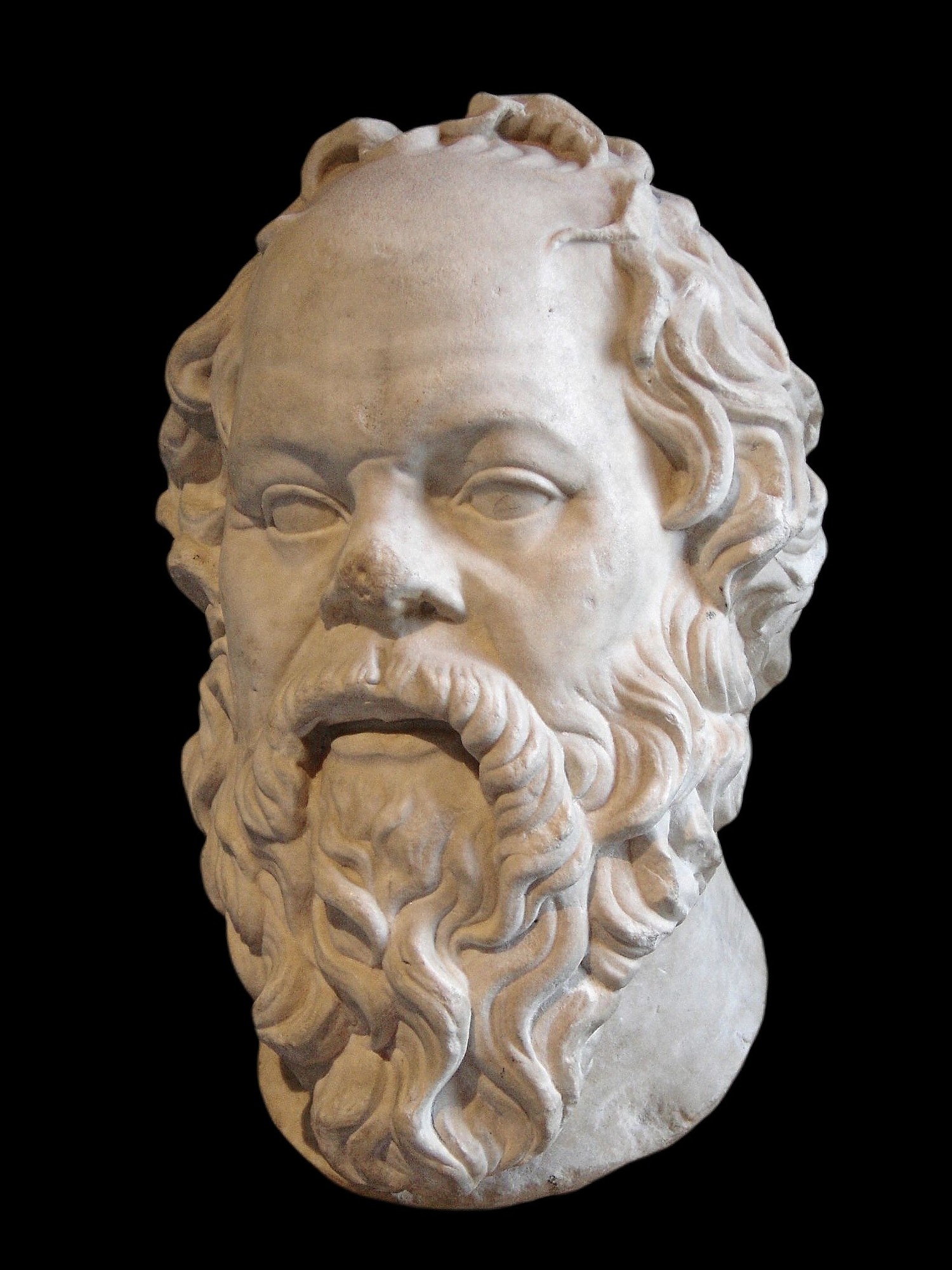 Bust of Socrates - Roman marble, after a Greek original