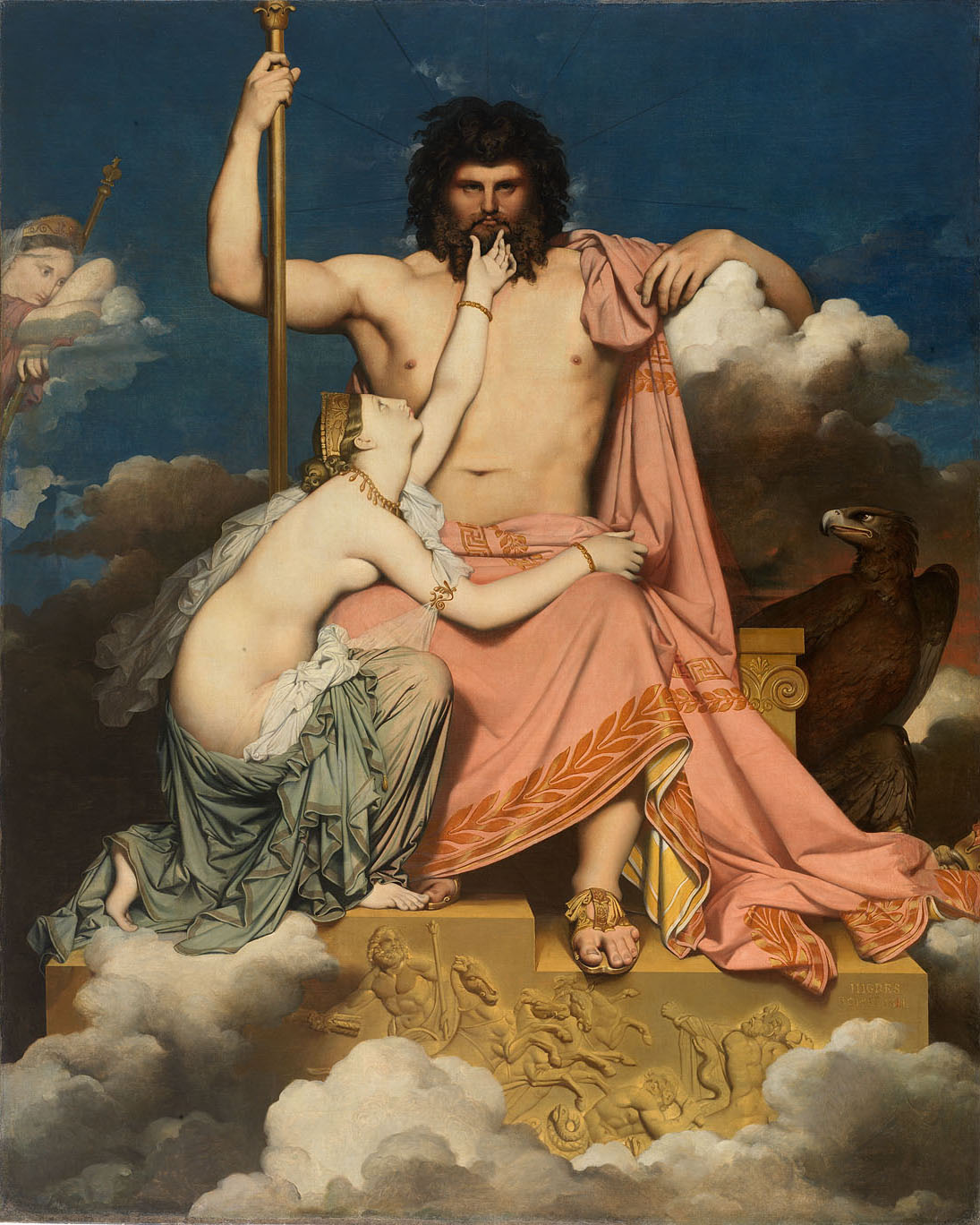 Philosophy — Jupiter and Thetis, oil painting by Ingres (1811)