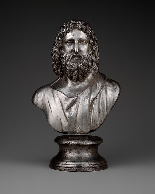 Bust of Serapis with a grain measure (modius)