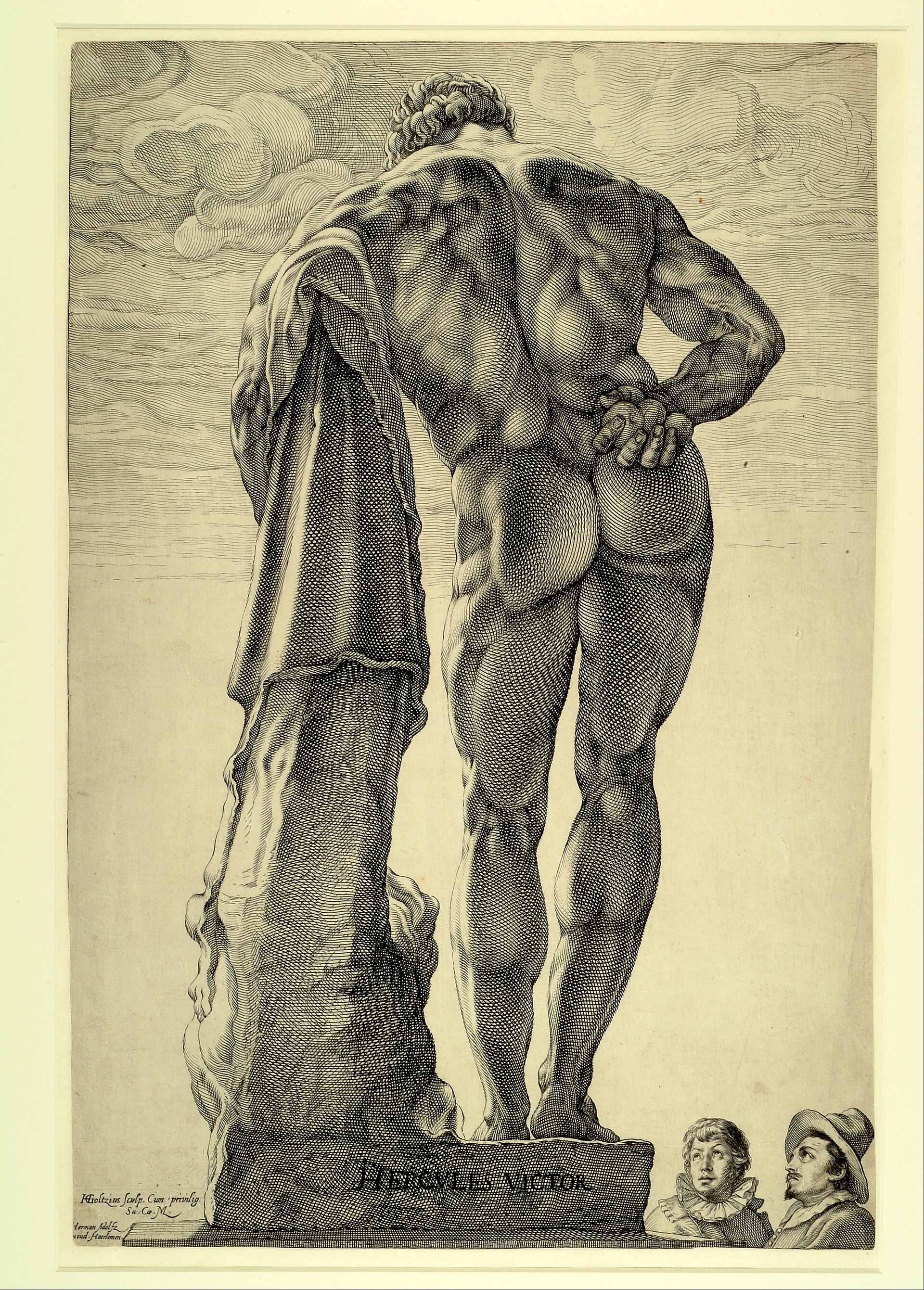 Hercules with club and lion skin
