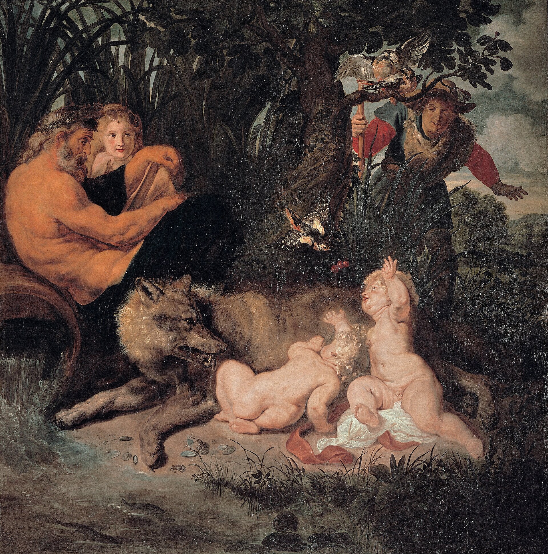 The she-wolf suckling the infant Romulus and Remus